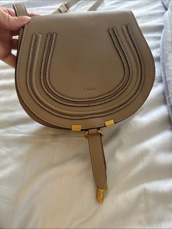 Chloe Handbags - Quiet Luxury Chloe Grained Leather Chic Marcie Crossbody